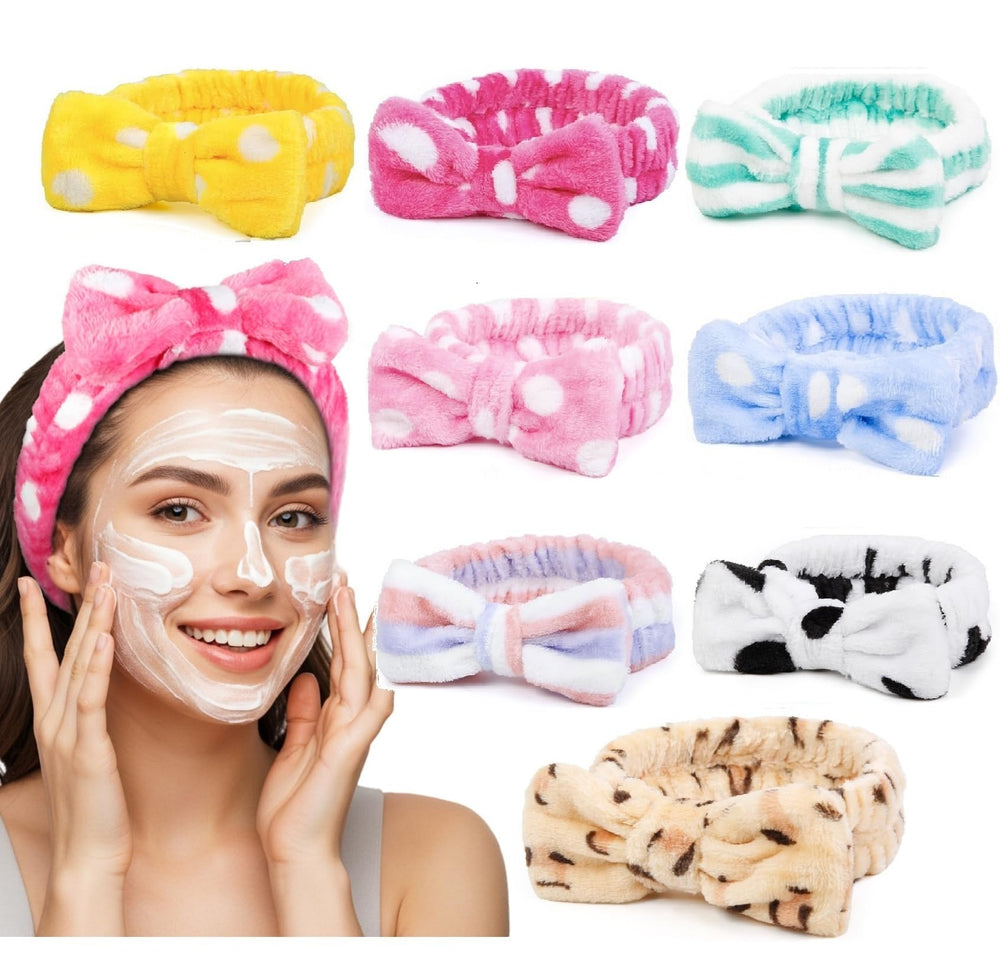 Huachi headbands estampado animal, diseño divertido para tu rutina de cuidado diario.