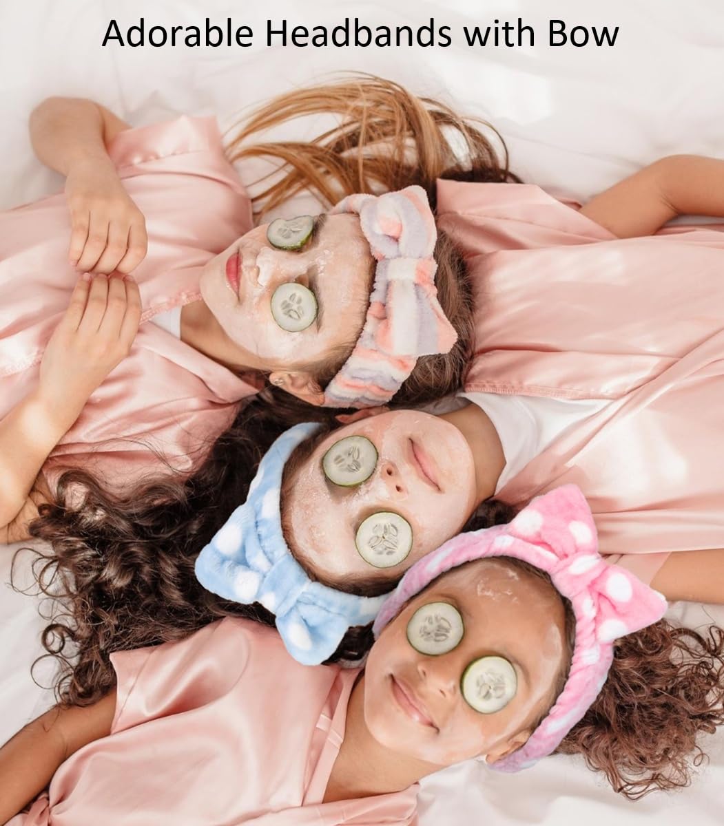 Huachi headbands fiestas pijamas, ideal para fiestas y spa en casa.