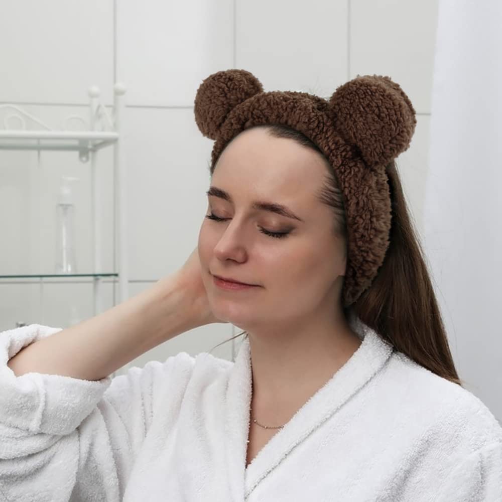 Huachi idea de regalo, diadema orejas osito para aficionadas de belleza