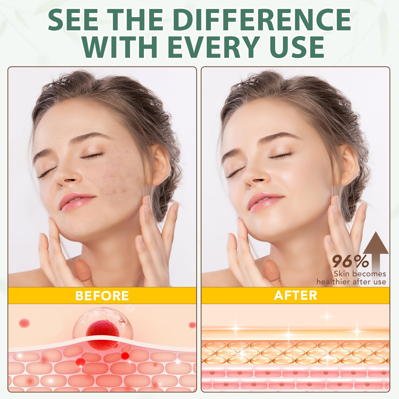 HUALIJIA envase de 4.2 oz, tamaño práctico.
