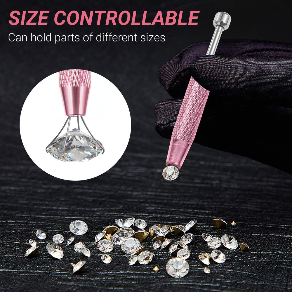 Pinza de joyería Hualleko, herramienta ligera para colocación de perlas y accesorios.