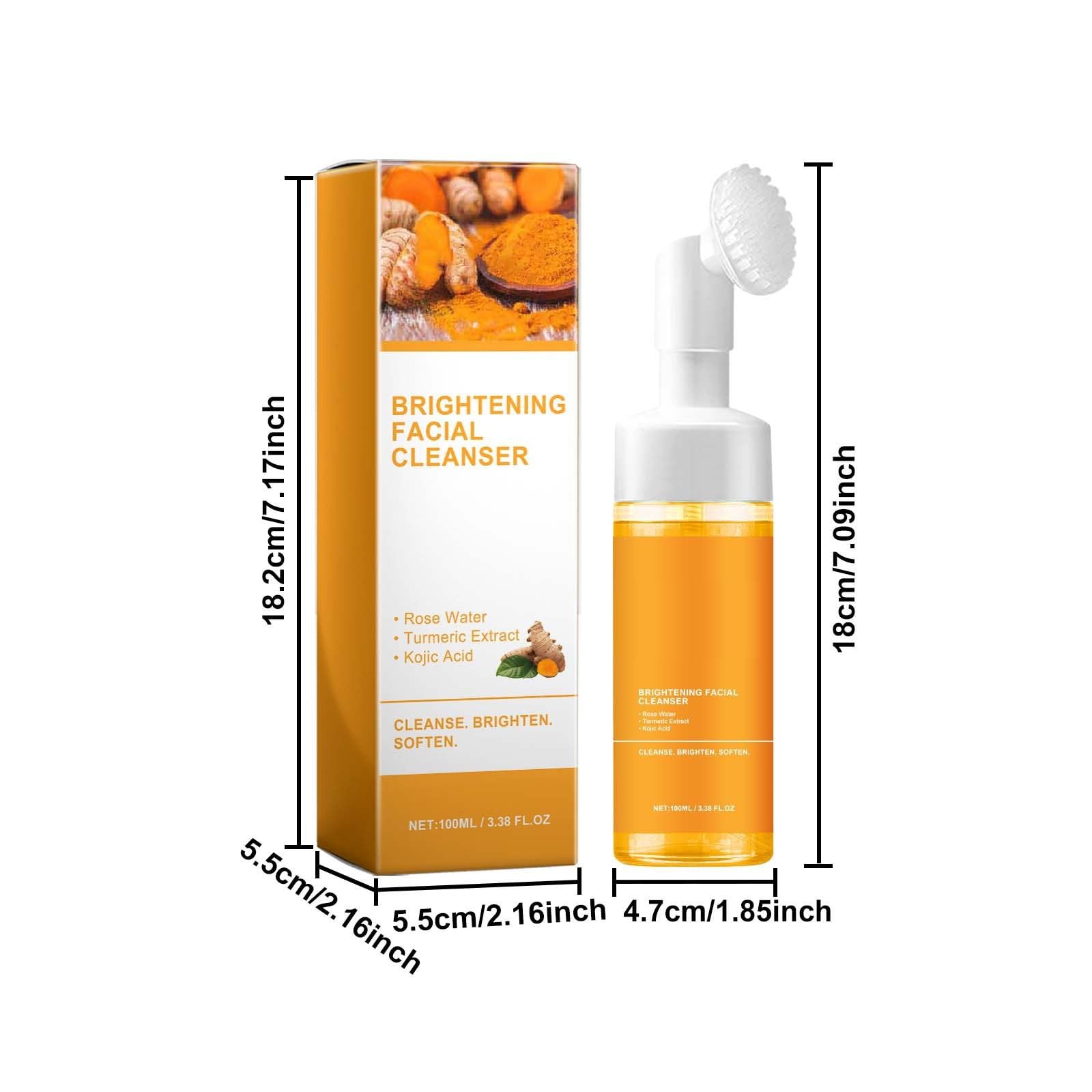 HuaQing rutina diaria de limpieza facial, piel limpia y fresca.