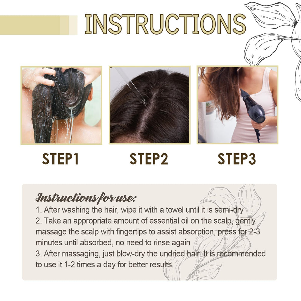 HuaQing aceite natural de romero para cabello fino y nutrido