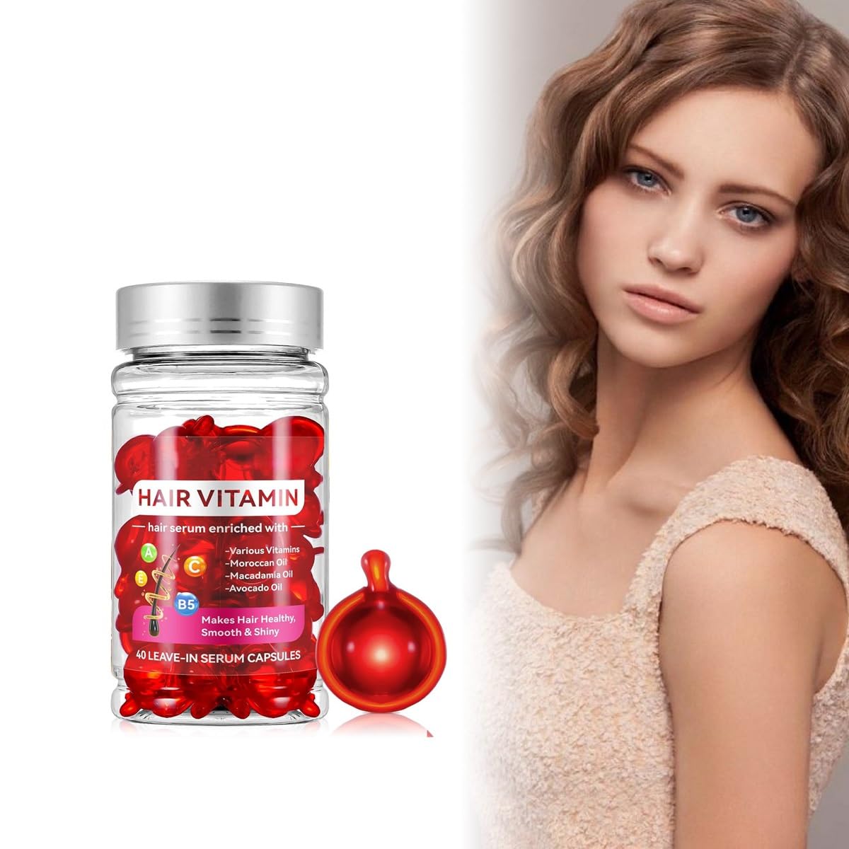 HuaQing cápsulas-serum para cabello teñido con reparación y protección