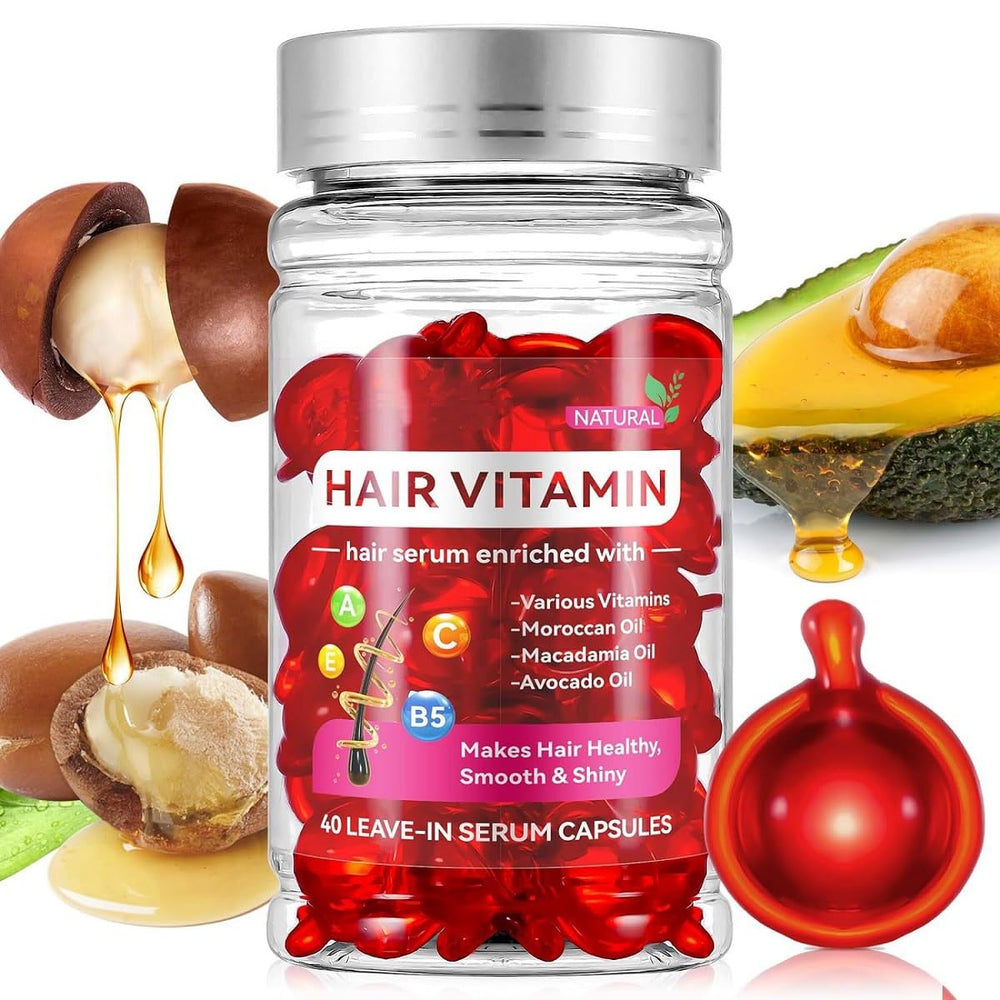 HuaQing cápsulas-serum con aceite de aguacate para cabello suave y brillante