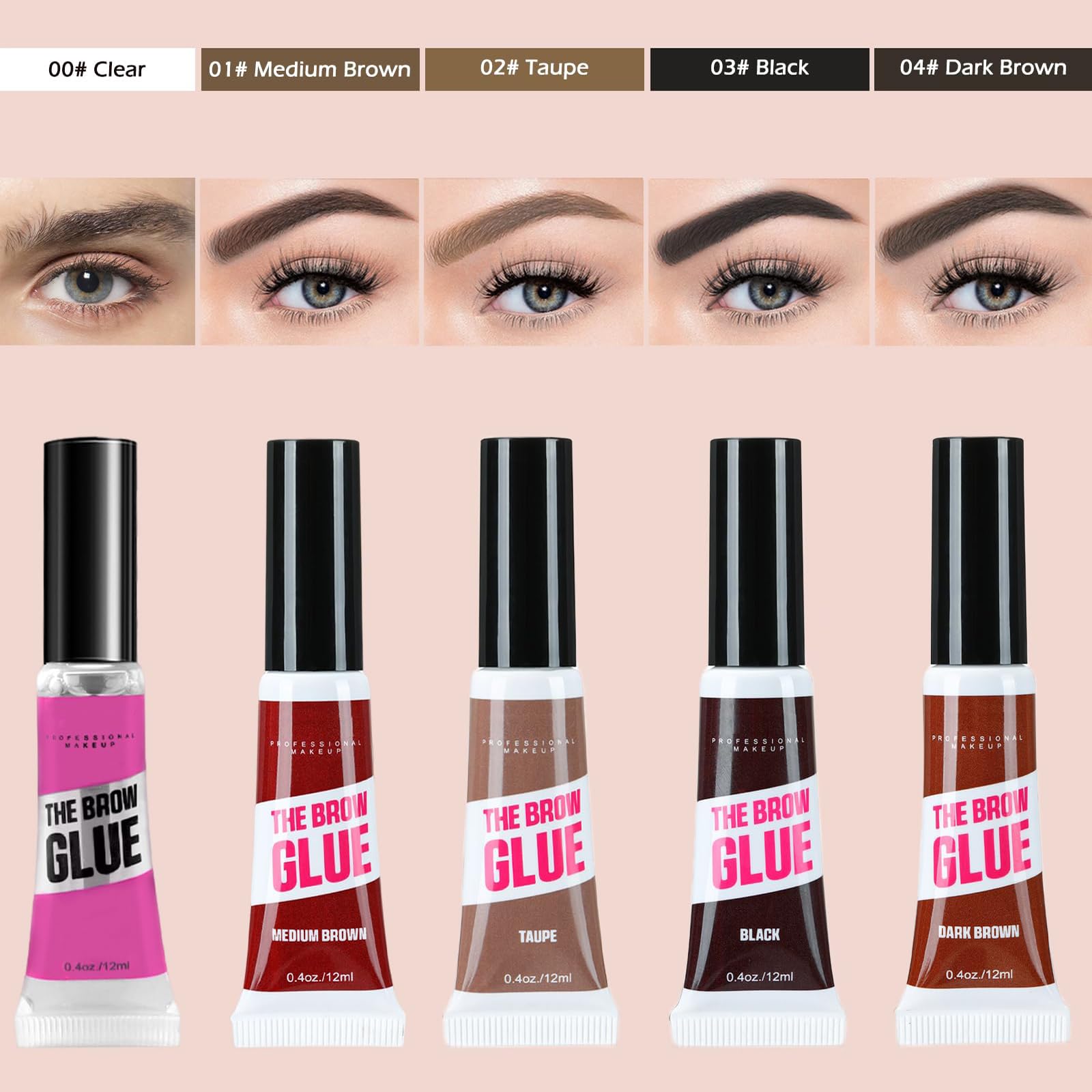 HUDABABY gel cejas tintado tono natural para definir y rellenar