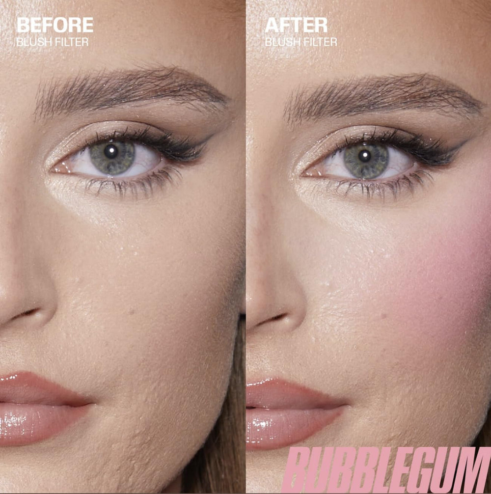 Aplicador del rubor líquido Huda Bubblegum para una aplicación precisa