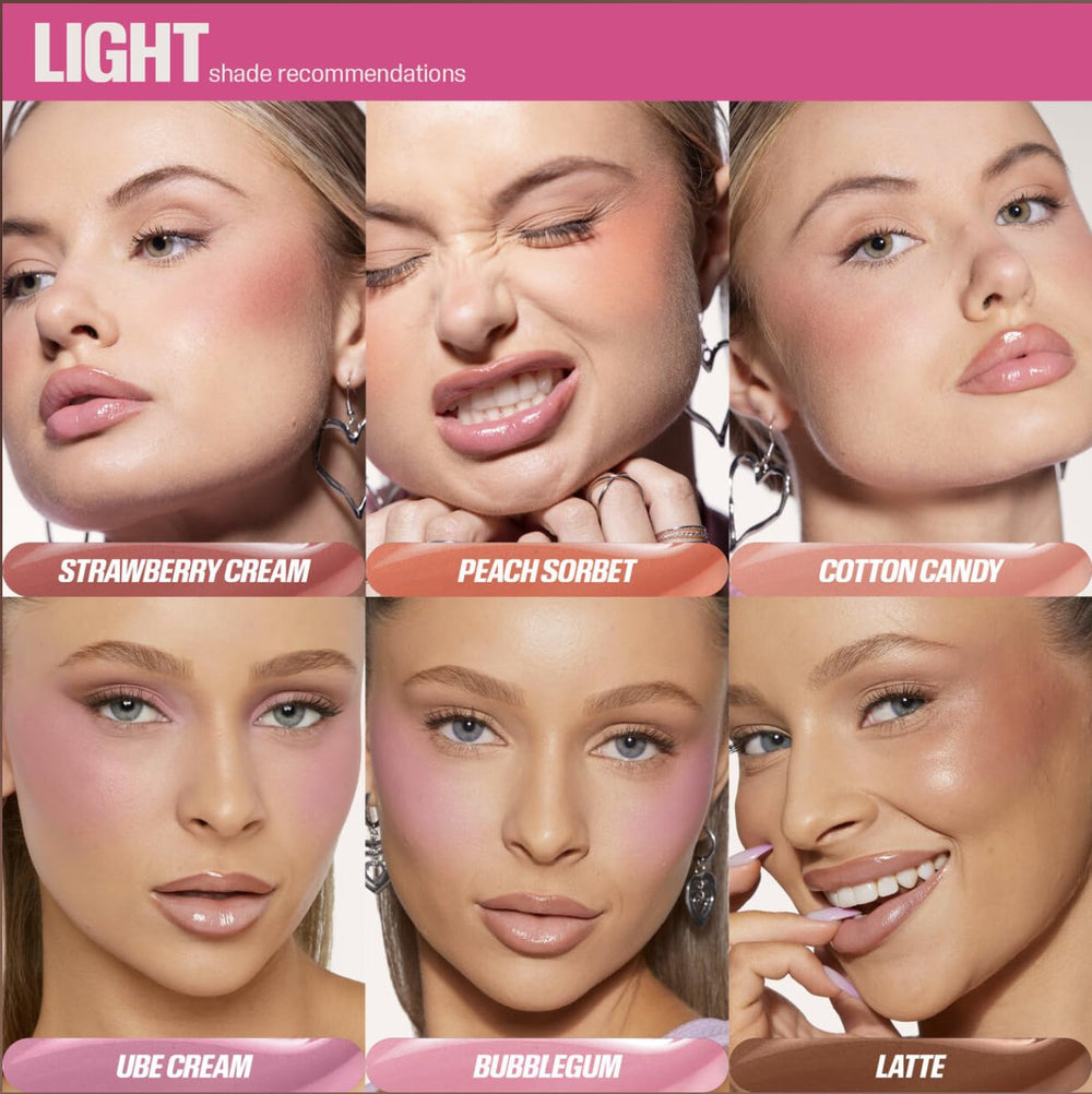 Muestra del tono Bubblegum sobre piel para visualizar el color