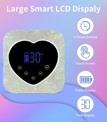 Lámpara UV HugMaple con sensor infrarrojo, encendido automático para uñas