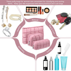 Bolsas Huhumy, bolsa cosmetica acolchada para viaje, protege tus artículos con estilo.