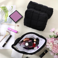 Bolsa Huhumy compacta y versátil para maquillaje y brochas en viaje.