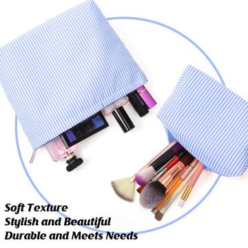 Huhumy estuche maquillaje, fácil de limpiar y mantener su forma