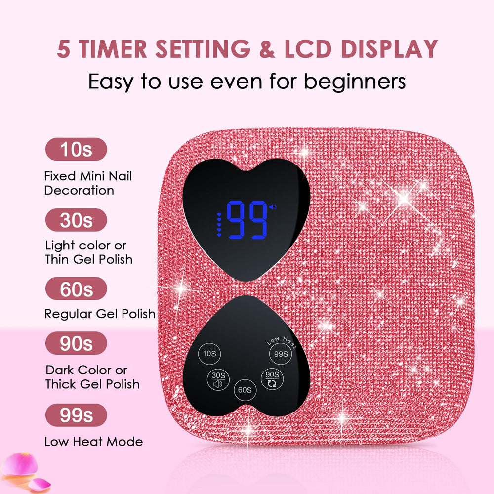 Pantalla táctil en forma de corazón de HUITINE para ajustar 5 temporizadores.