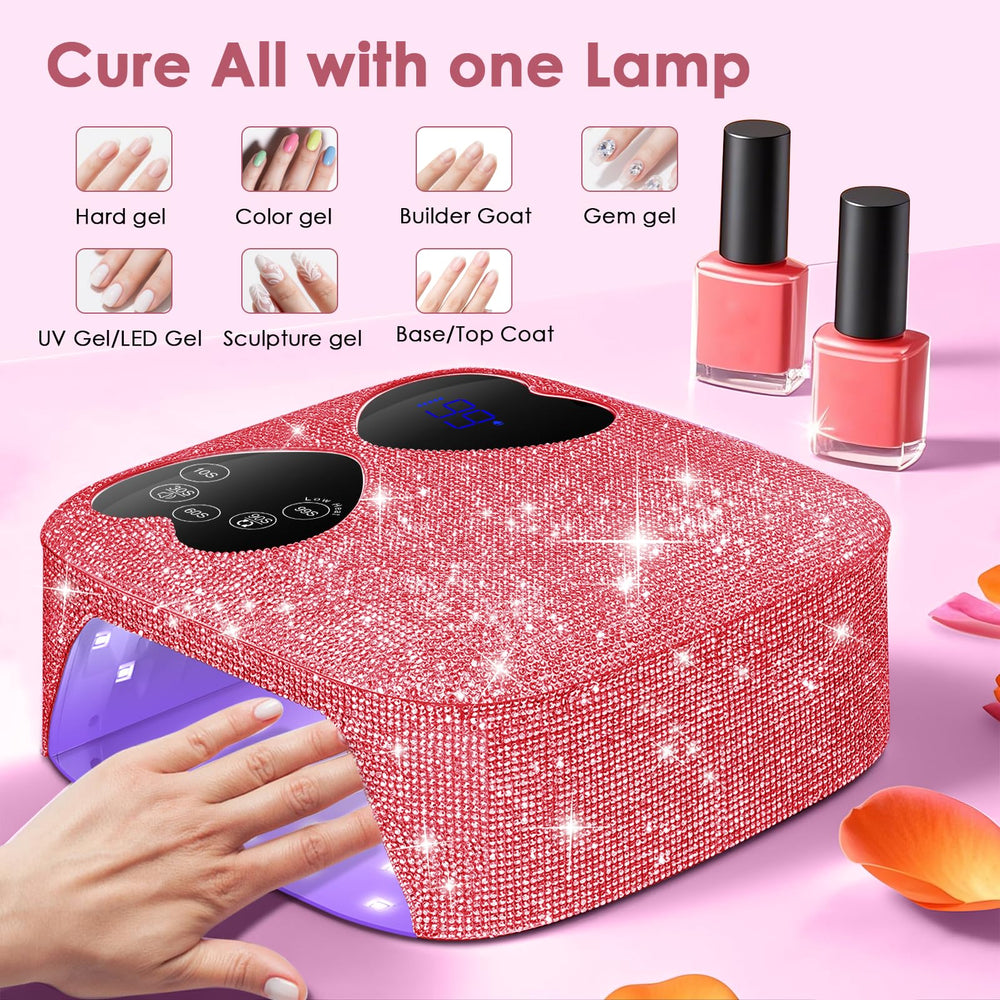 Apto para geles: base, color y capa superior con curado eficiente.
