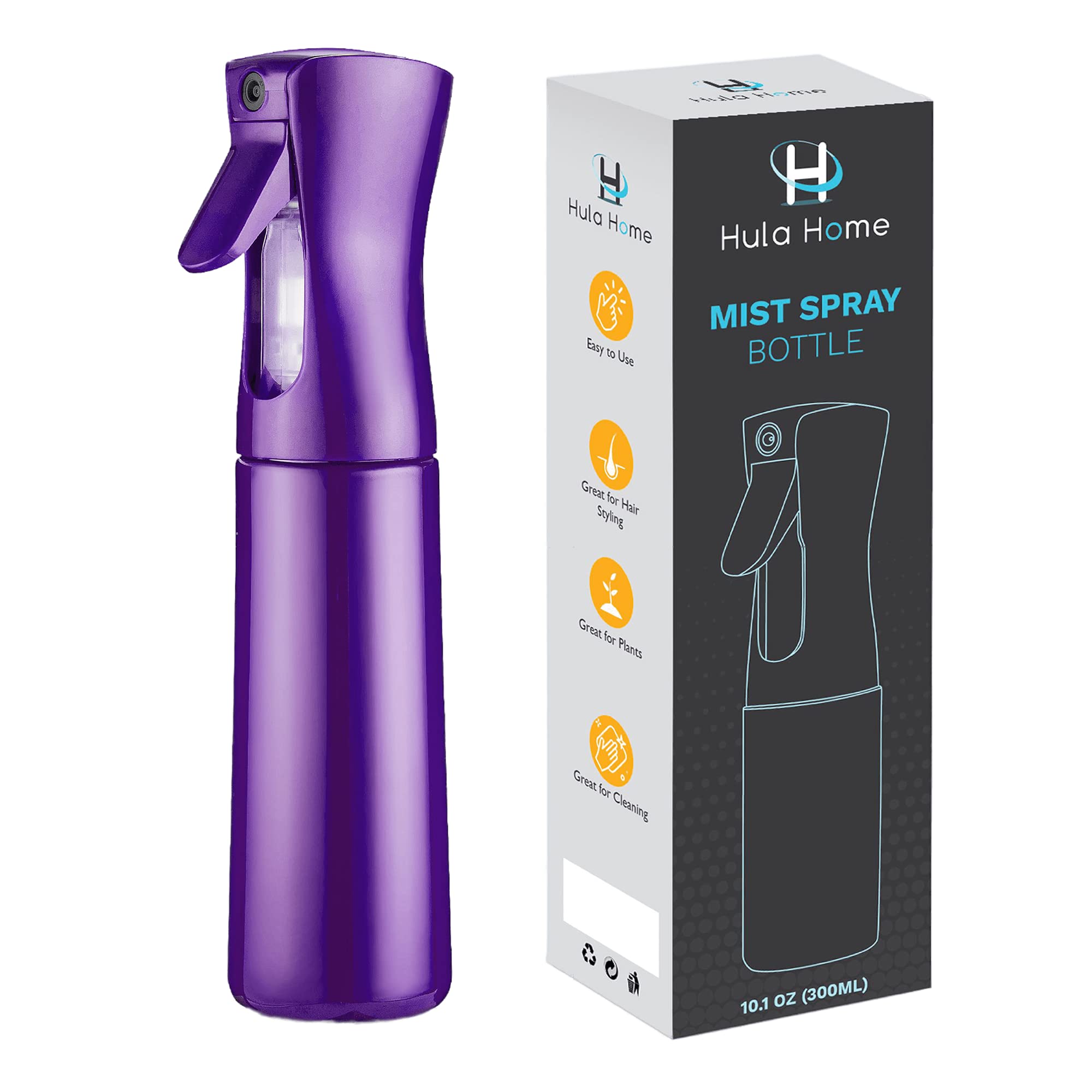 Botella pulverizadora de Hula Home para cabello con bruma continua y suave