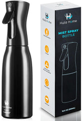 Botella Hula Home vista frontal con rociador ultrafino para peinado.