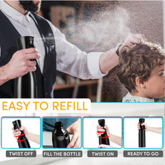 Rociador 360° de la botella Hula Home permite aplicación en cualquier ángulo.