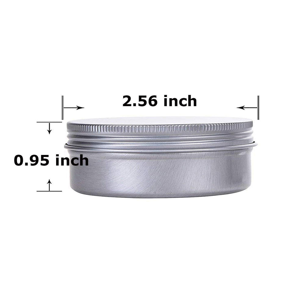 Hulless lata de aluminio 60 ml conjunto 12 unidades, almacenamiento práctico de muestras.