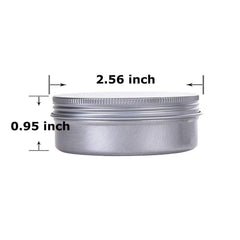 Hulless lata de aluminio 60 ml conjunto 12 unidades, almacenamiento práctico de muestras.