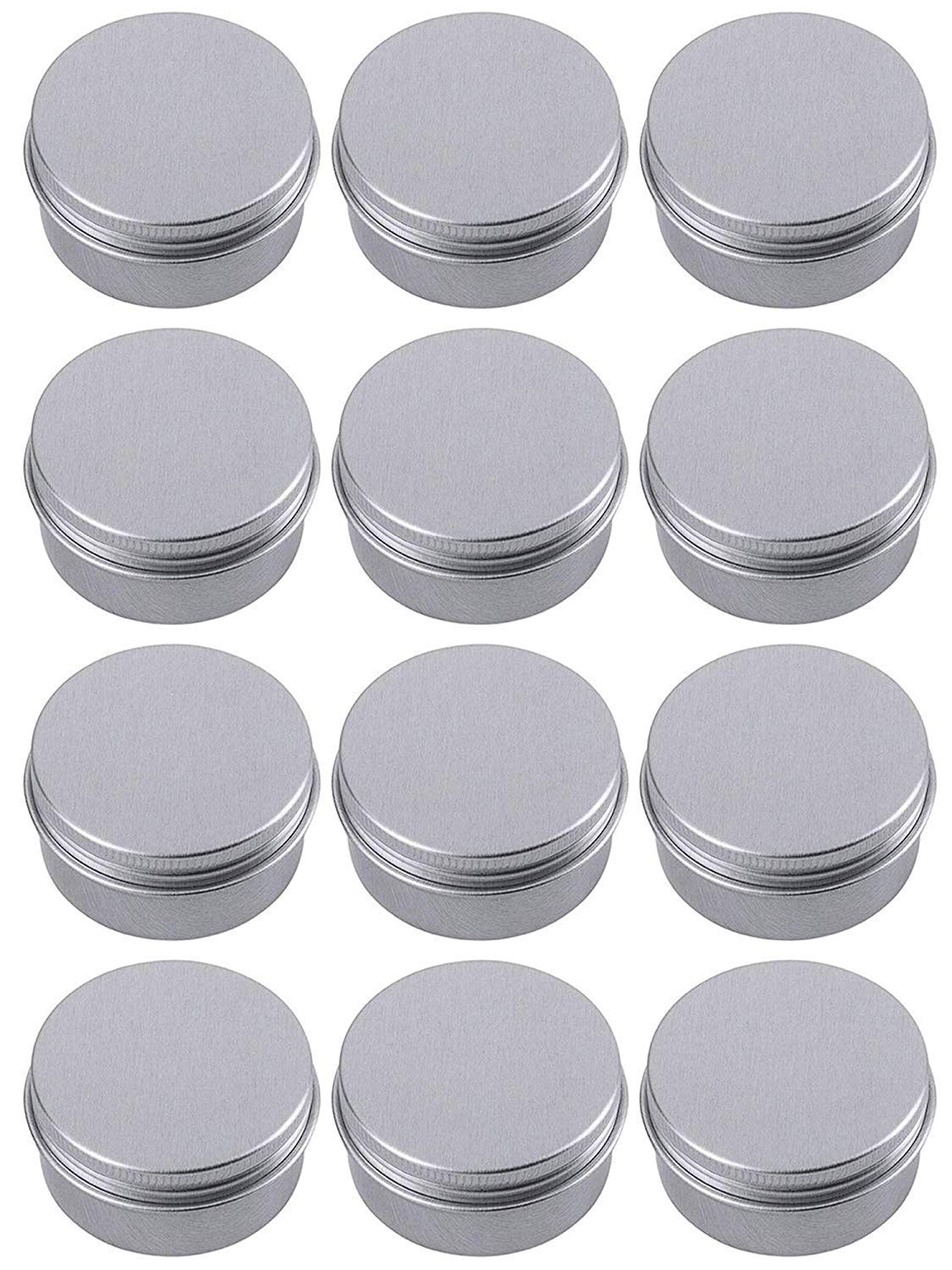 Hulless tarro de aluminio 15 ml para cosméticos, ideal para muestras.
