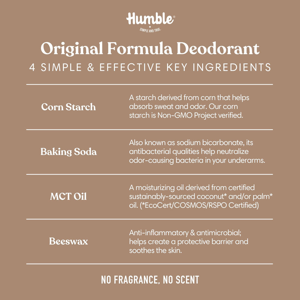 HUMBLE barra desodorante conjunto tres, solución práctica para la rutina diaria
