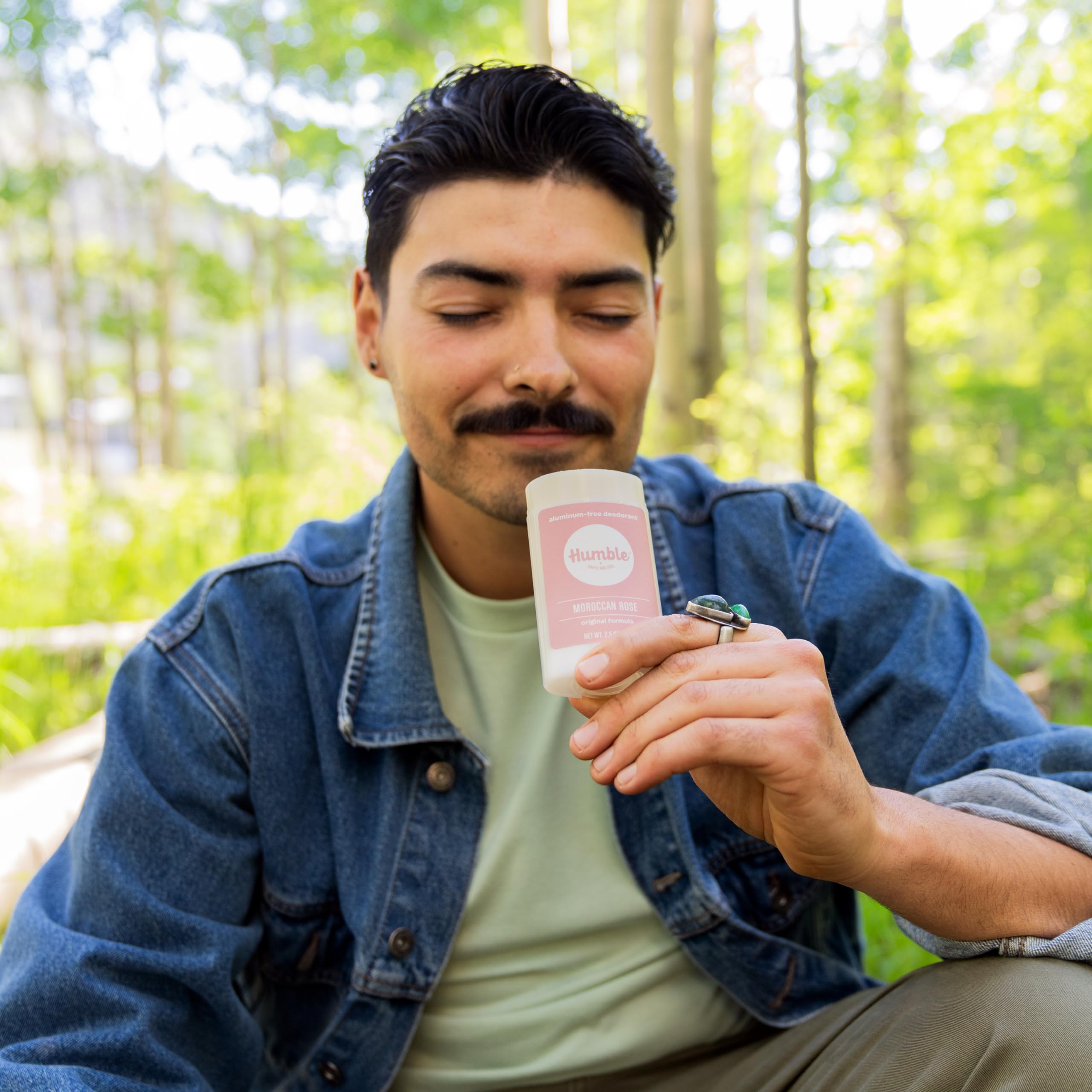HUMBLE barra desodorante rosa marroqui, fragancia floral suave para momentos especiales