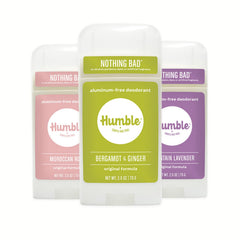 HUMBLE barra desodorante sutil cítrico, aroma ligero para uso diario