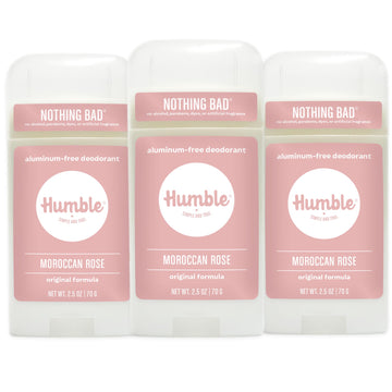 Desodorante Humble Brands Fórmula Original en botella, protección duradera sin aluminio.