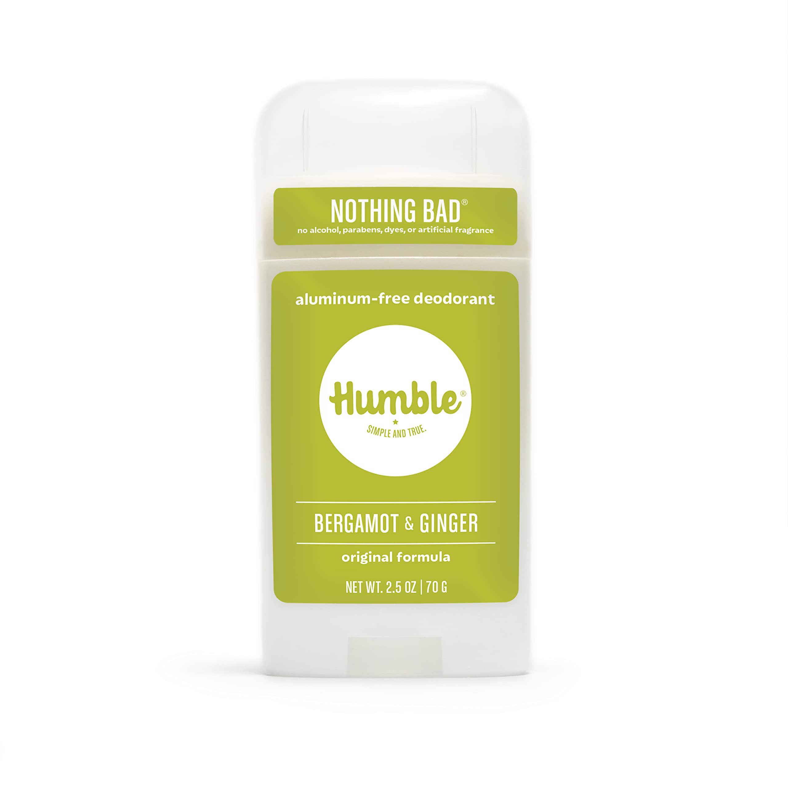 Desodorante Humble Original sin aluminio en envase, control de olor diario