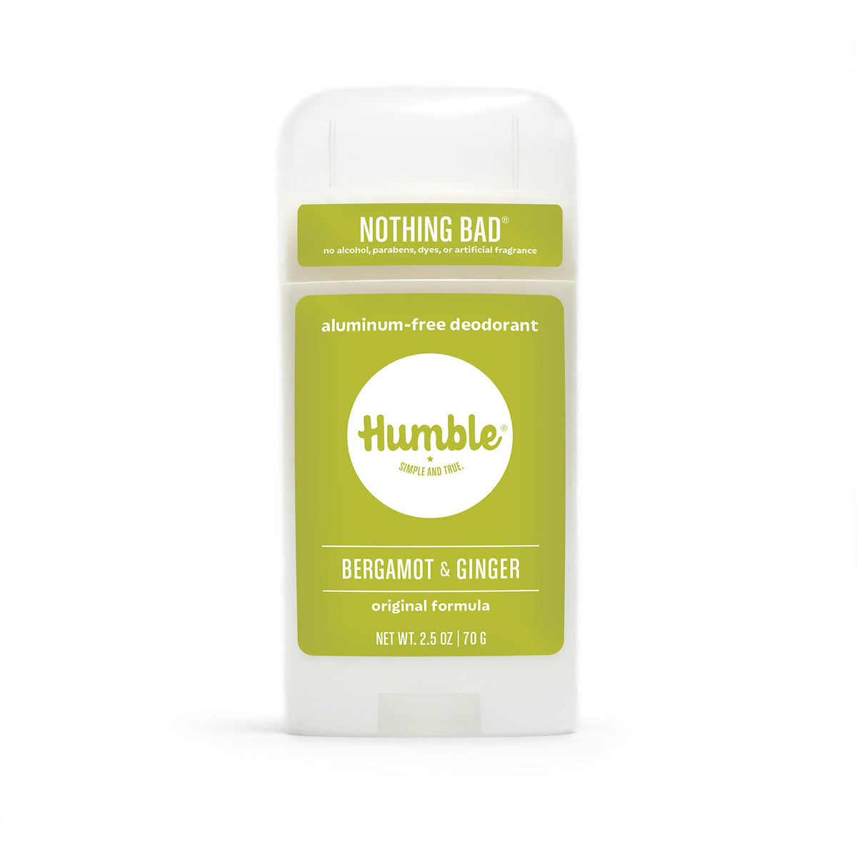 Desodorante Humble Original sin aluminio en envase, control de olor diario
