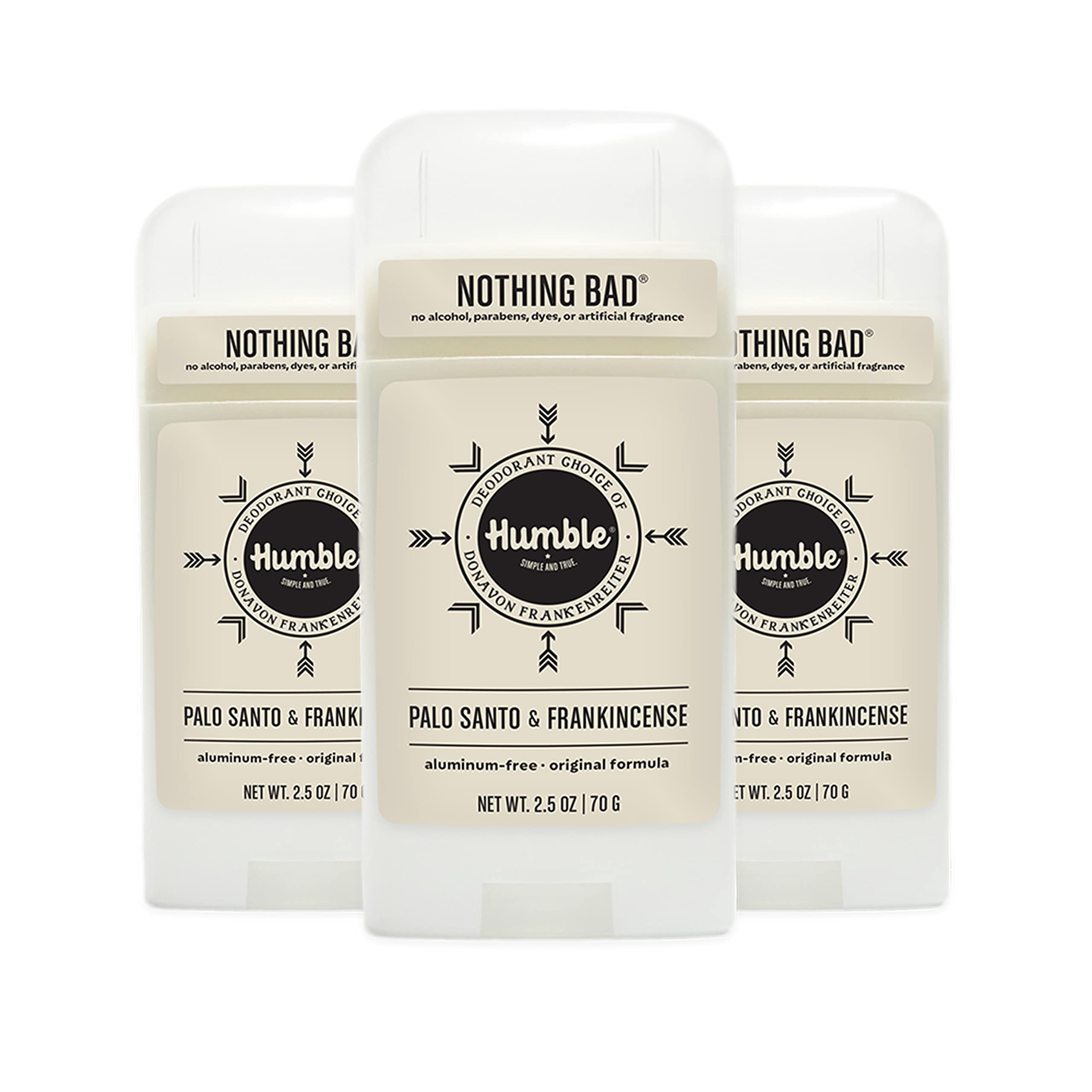 Humble Brands desodorante original sin aluminio en paquete de 3, listo para uso diario