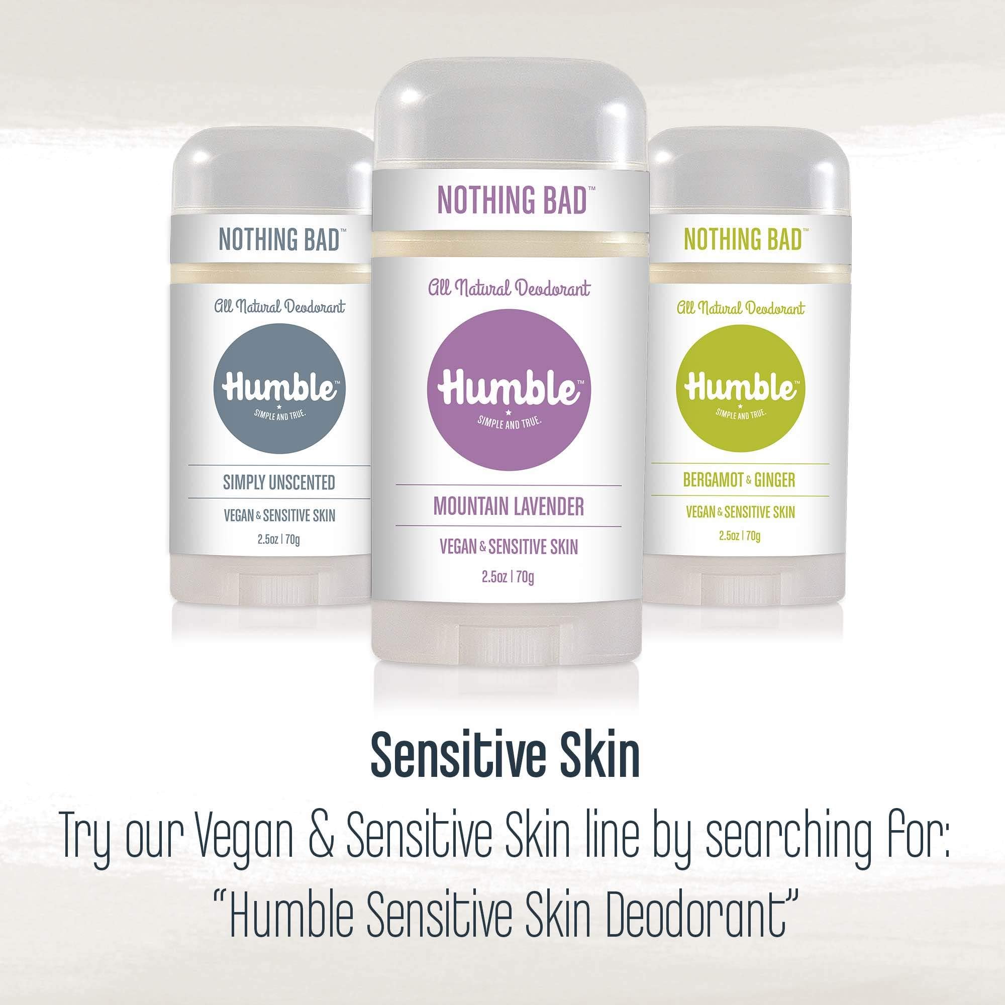 Aplicación en mano HUMBLE BRANDS Patchouli Copal, sensación suave y refrescante.