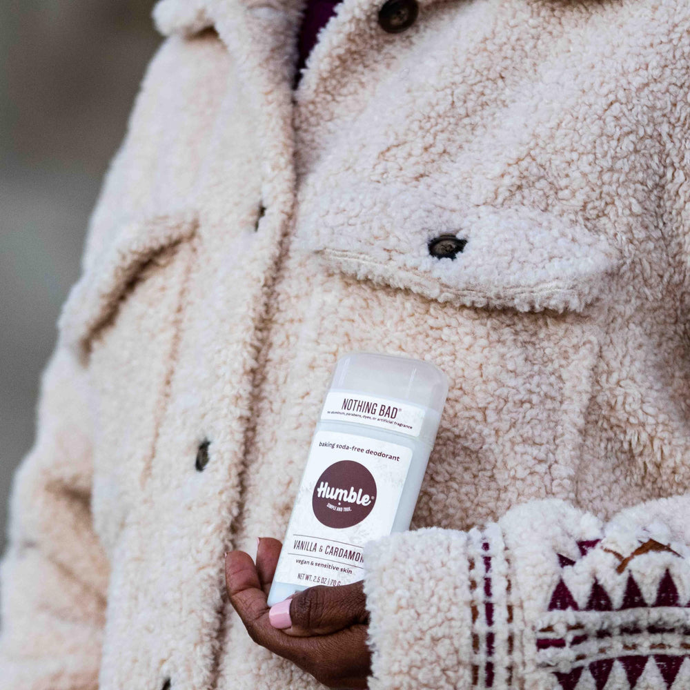 Humble Brands Desodorante Vegano, libre de crueldad animal, etiqueta certificada.