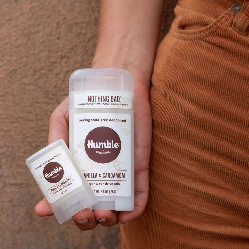 Humble Brands Desodorante Vegano, uso diario en piel sensible, efecto fresco.