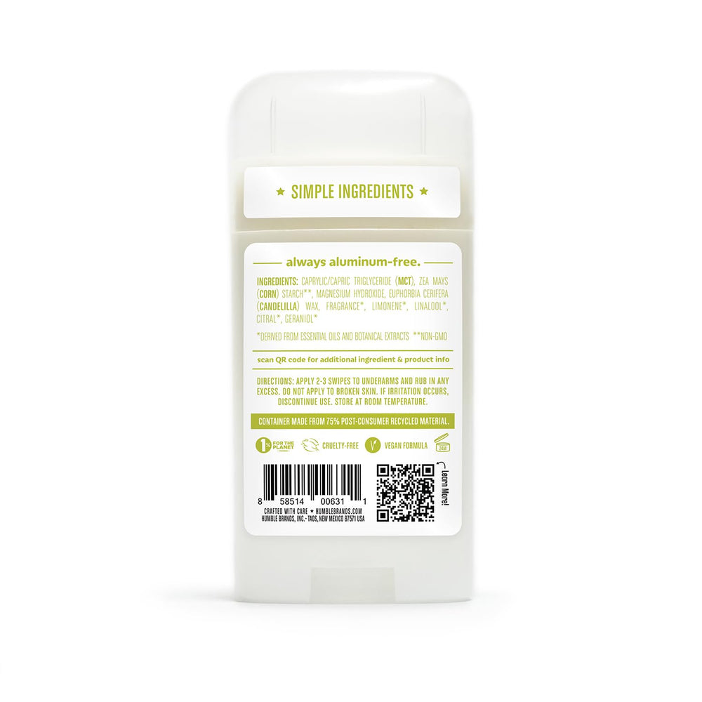 Desodorante Humble Brands certificado Cruelty-Free y libre de crueldad animal.