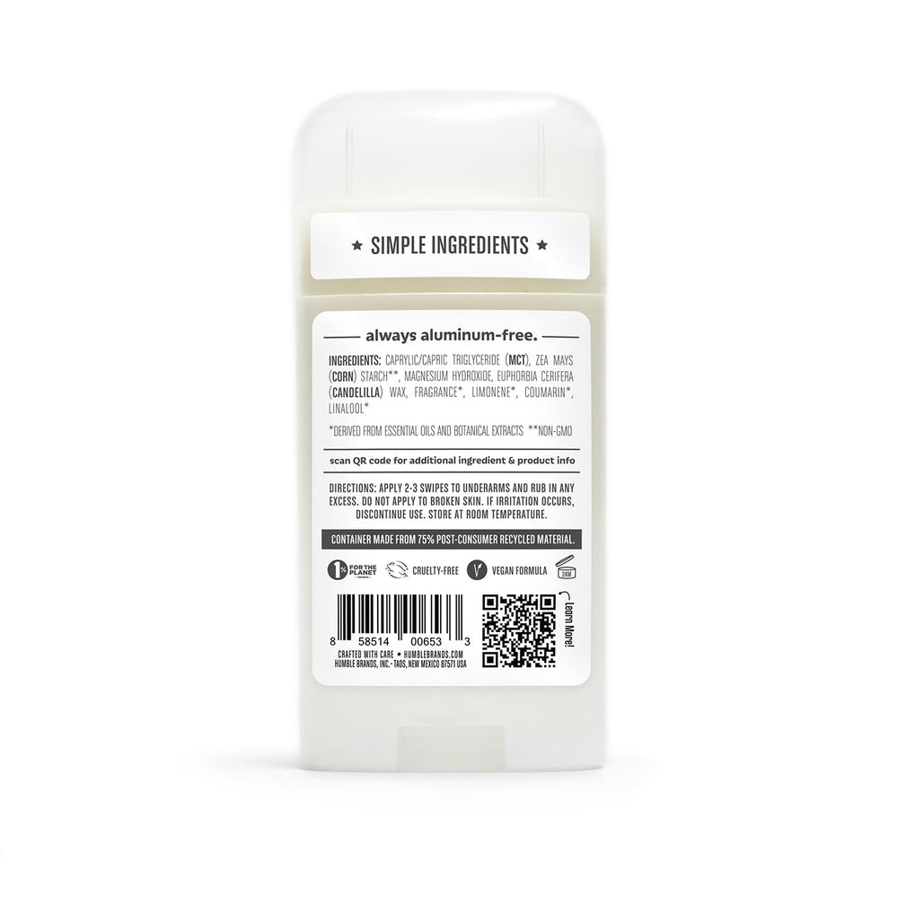 Desodorante Humble Brands en envase sostenible y reciclable.
