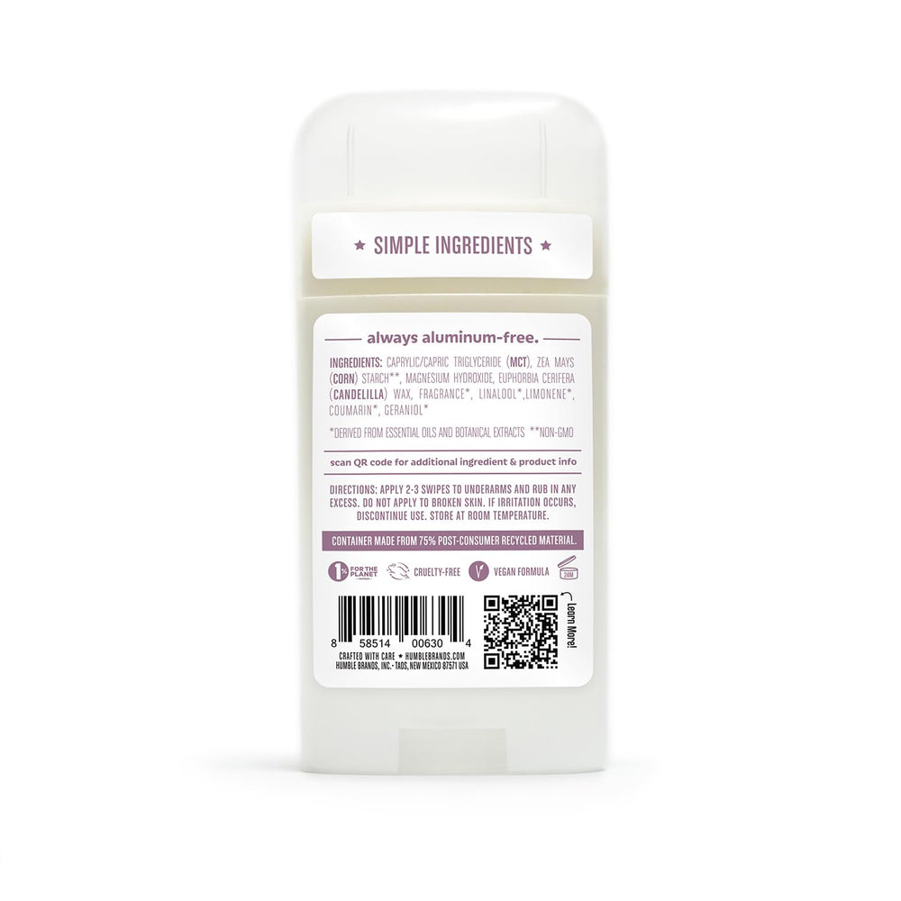 Desodorante Humble Brands para uso diario y viaje, pack práctico.