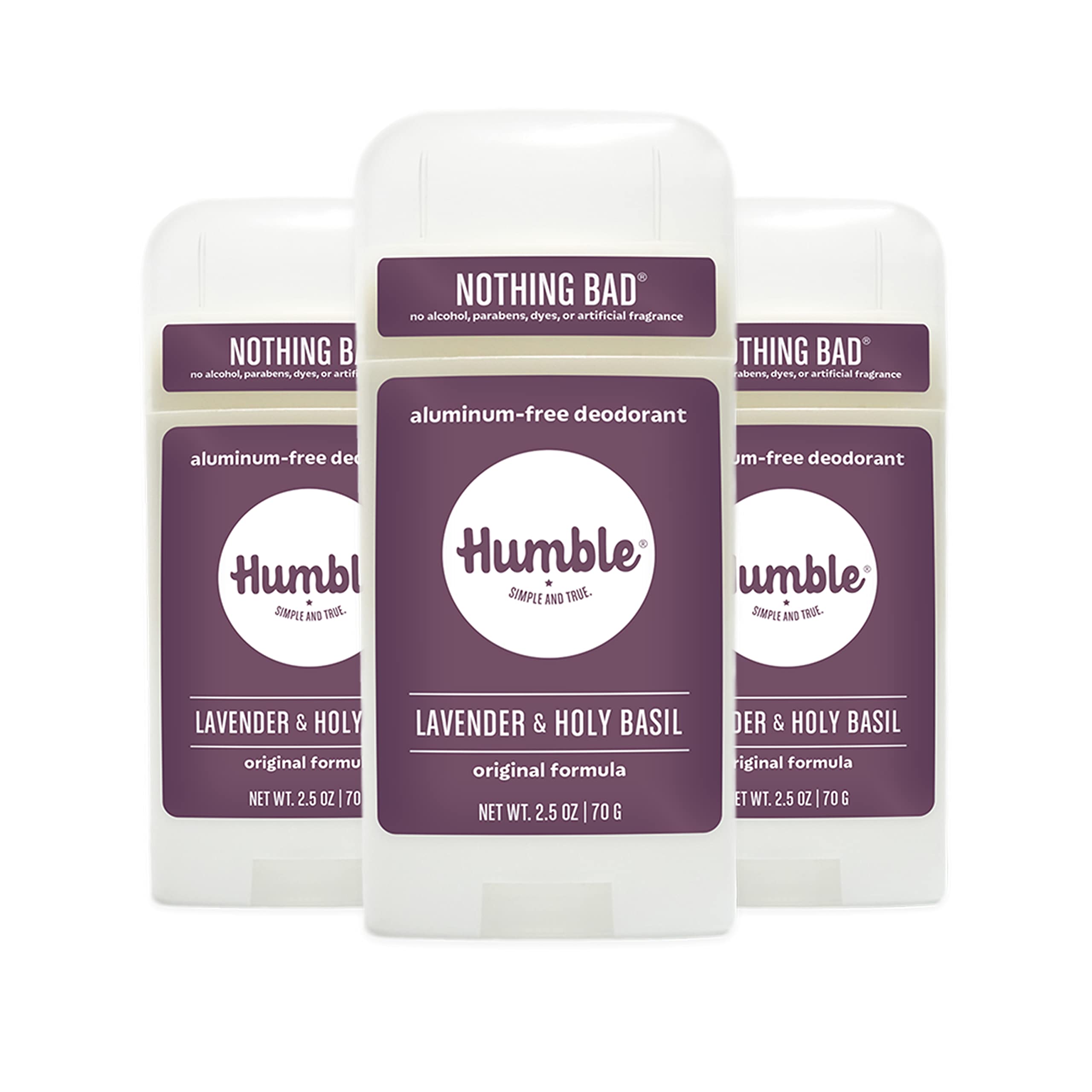 Déodorant Humble Pack 3, emballage élégant et pratique.