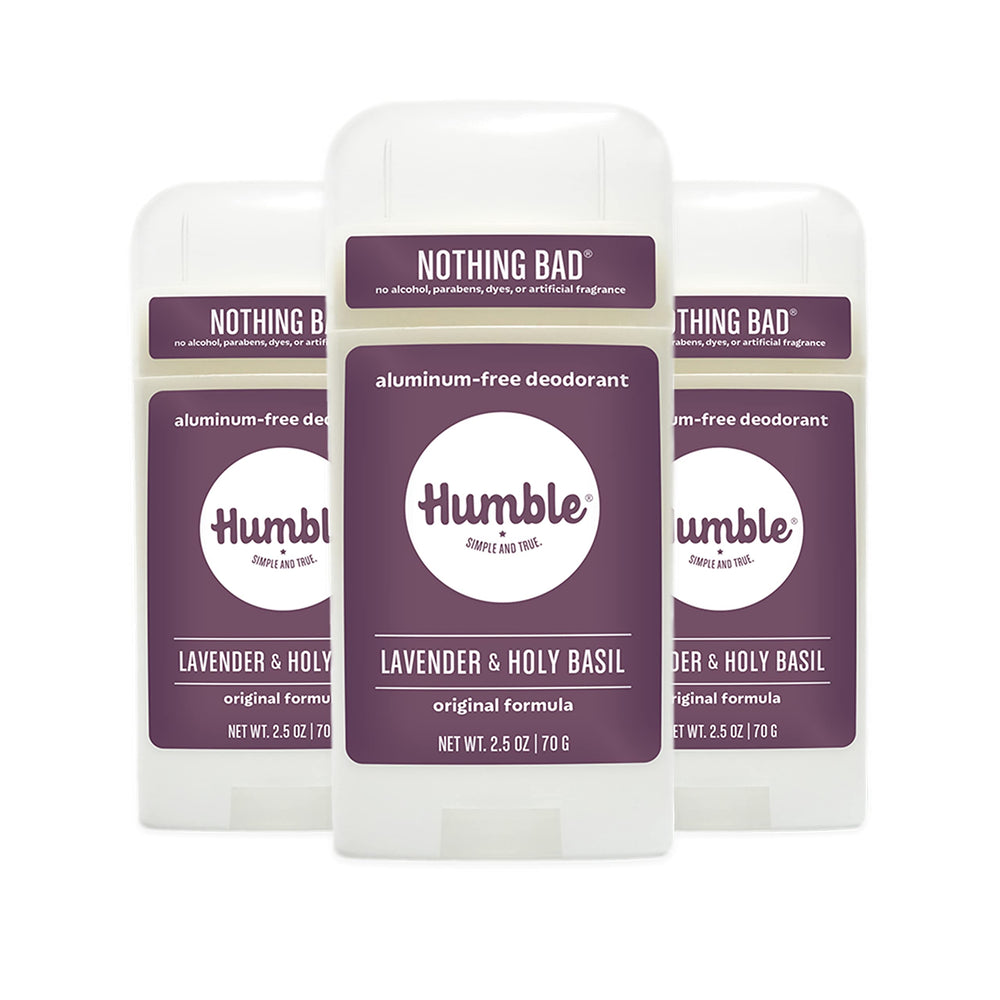 Déodorant Humble Pack 3, emballage élégant et pratique.