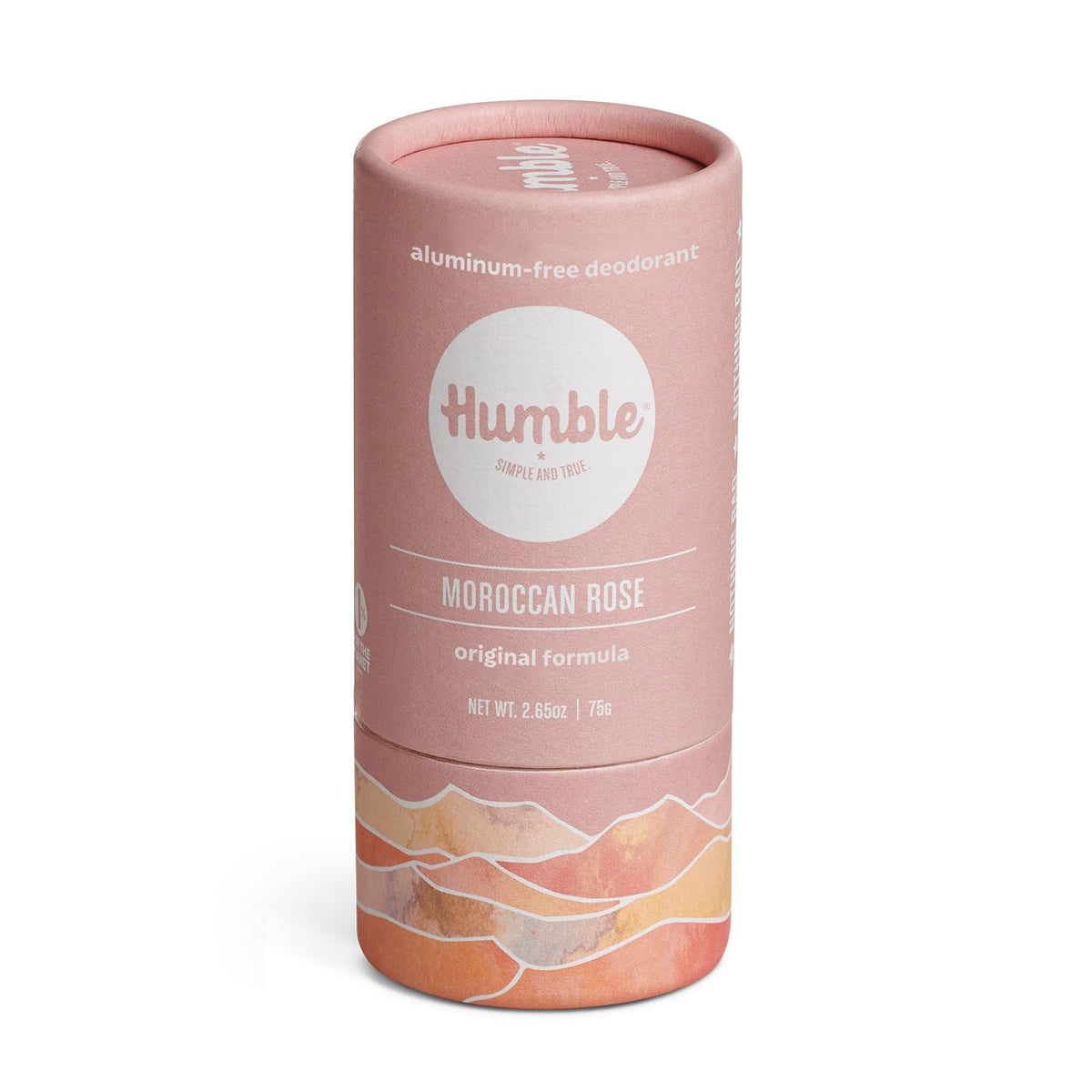 Humble Brands Original Formula en empaque de papel reciclado, opción sostenible para cuidado personal.