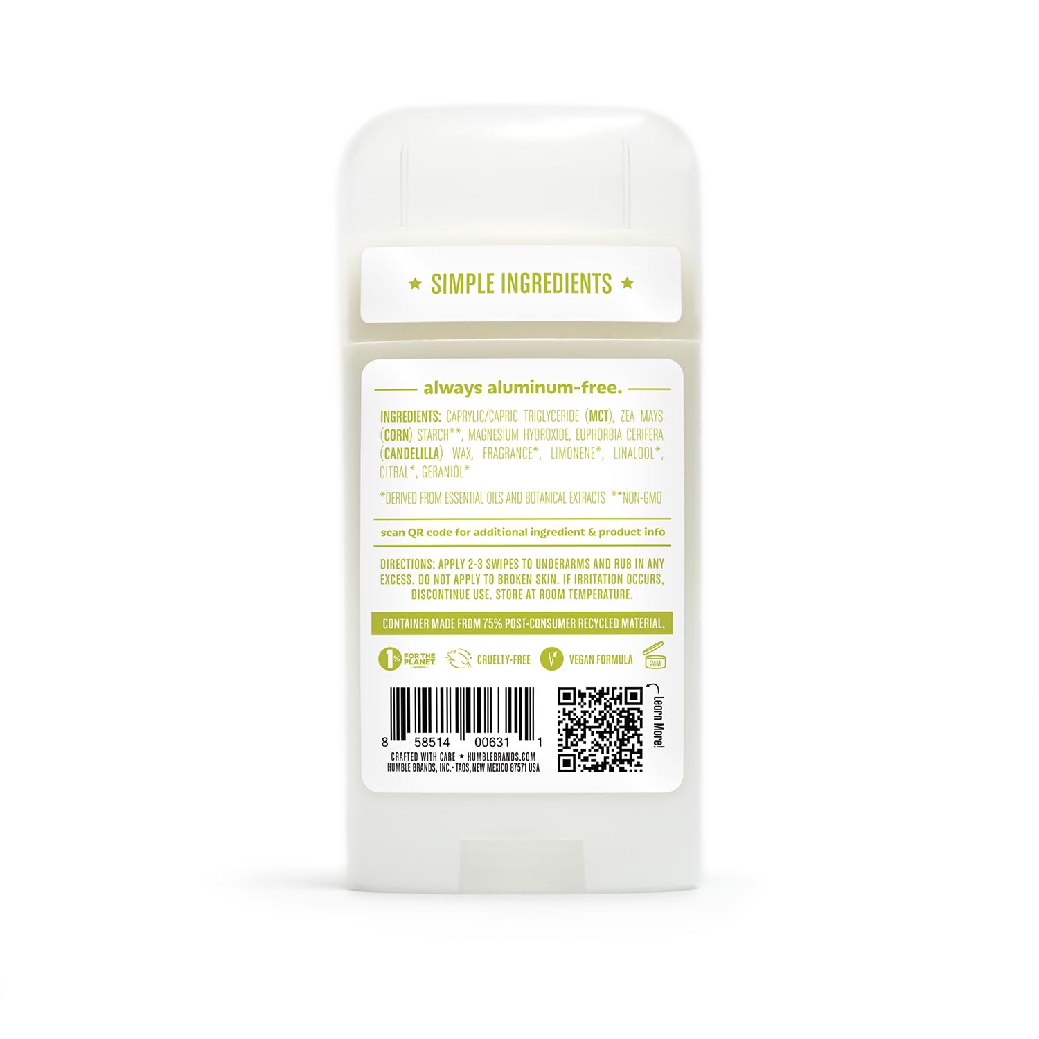 Ingredientes clave: cera de candelilla y MCT para suavidad.
