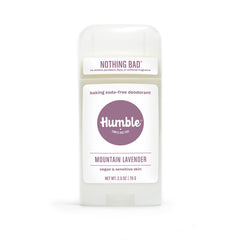 Desodorante HUMBLE sin aluminio, lavanda de montaña, aroma fresco para uso diario.