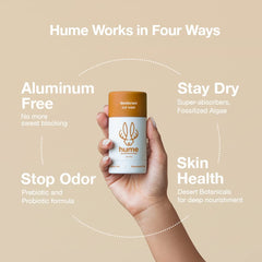 Hume Out West, piel seca gracias a absorción suave.