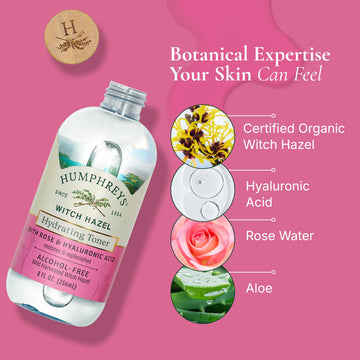 Humphreys hyaluronic acid rose formulation for daily moisture