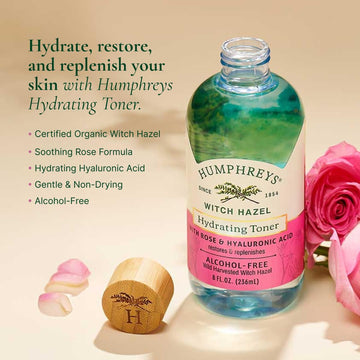 Humphreys rose water toner pour with soothing aroma