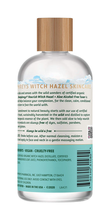 Tónico Humphreys en botella de vidrio 236 ml, claridad y pureza.