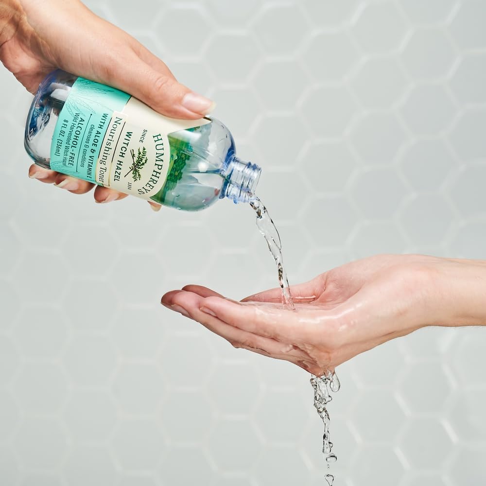 Uso diario recomendado para hidratación suave con Humphreys Toner.