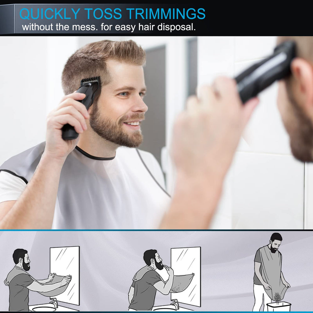 HUPBIPY delantal barba con material antiadherente y antiestático para facilitar la limpieza.