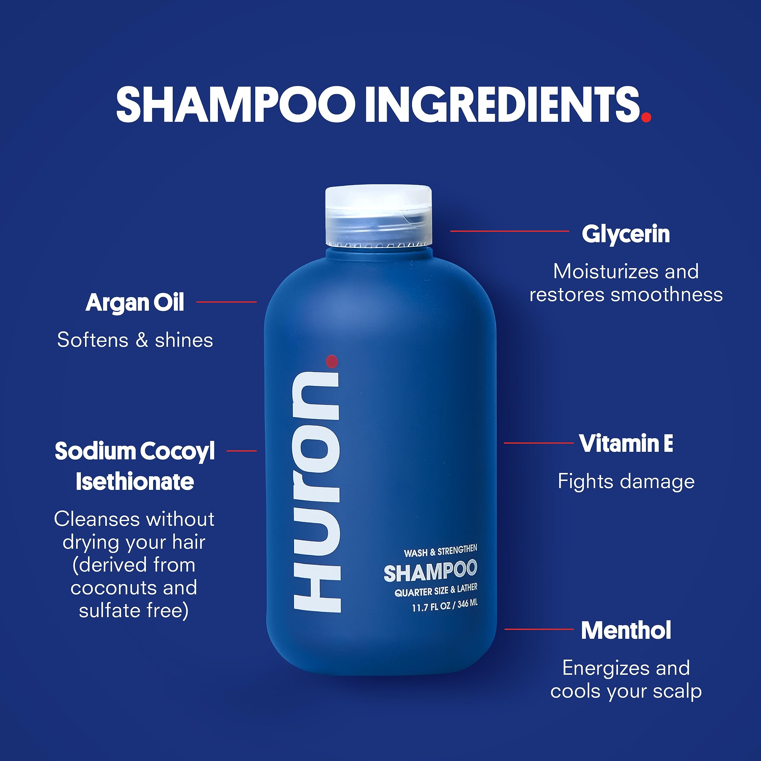 Après-shampooing Huron pour homme, nourrissant et démêlant.