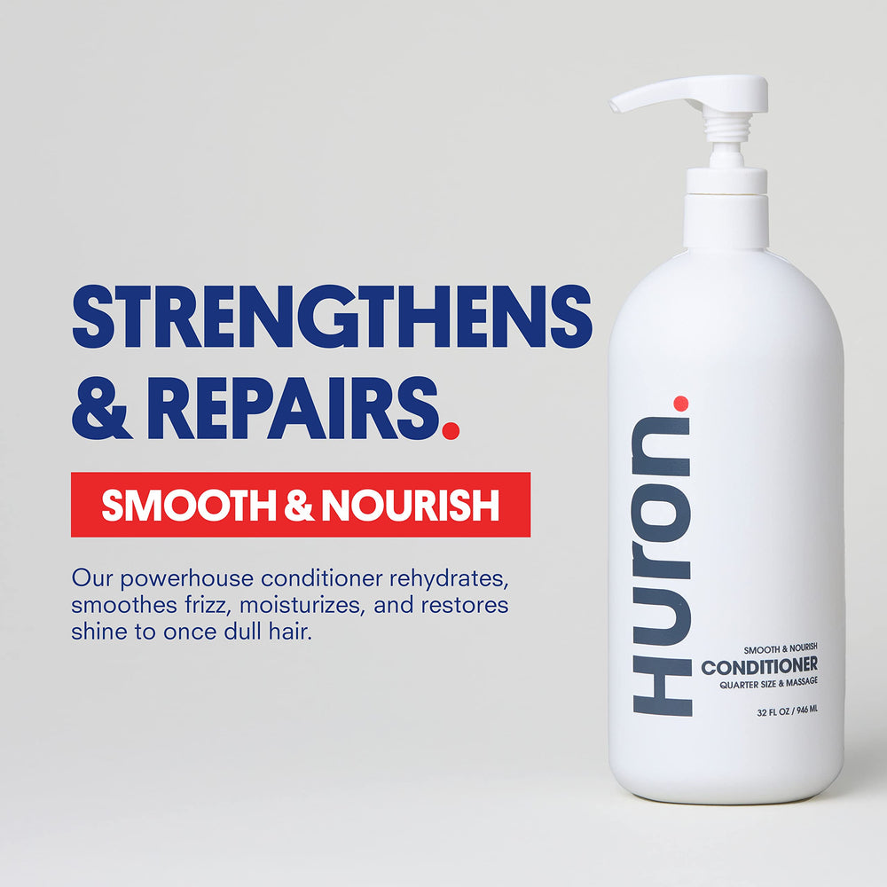 Frizz controlado con Acondicionador Huron para hombres.